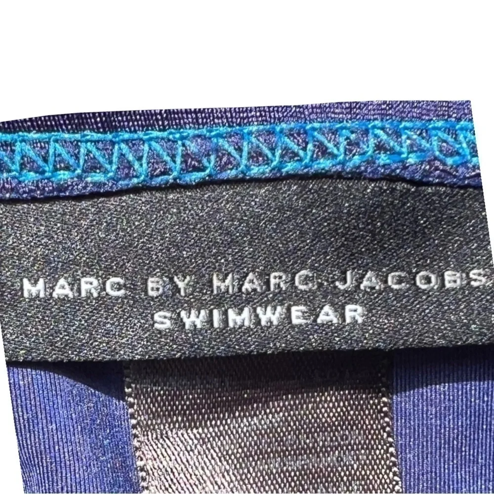 🌻Marc by Marc Jacobs Blue Fish Theme Bikini Bottoms Size Large